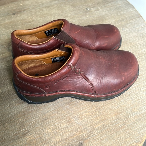 Red Wing Shoes Brown Leather Slip On Steel Toe Work Shoes Women's Size 6.5 D - Picture 3 of 14